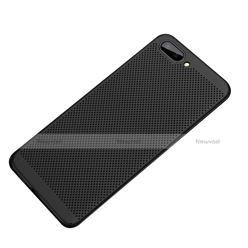 Mesh Hole Hard Rigid Snap On Case Cover for Huawei Honor 10 Black