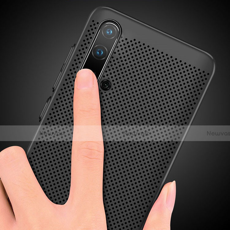 Mesh Hole Hard Rigid Snap On Case Cover for Huawei Honor 20 Black