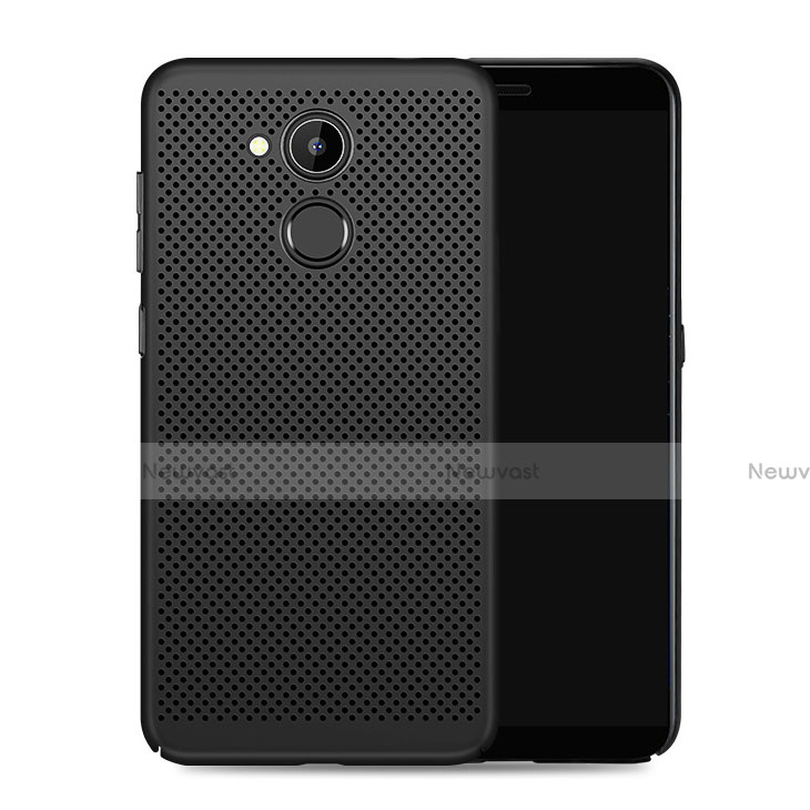 Mesh Hole Hard Rigid Snap On Case Cover for Huawei Honor 6C Pro Black