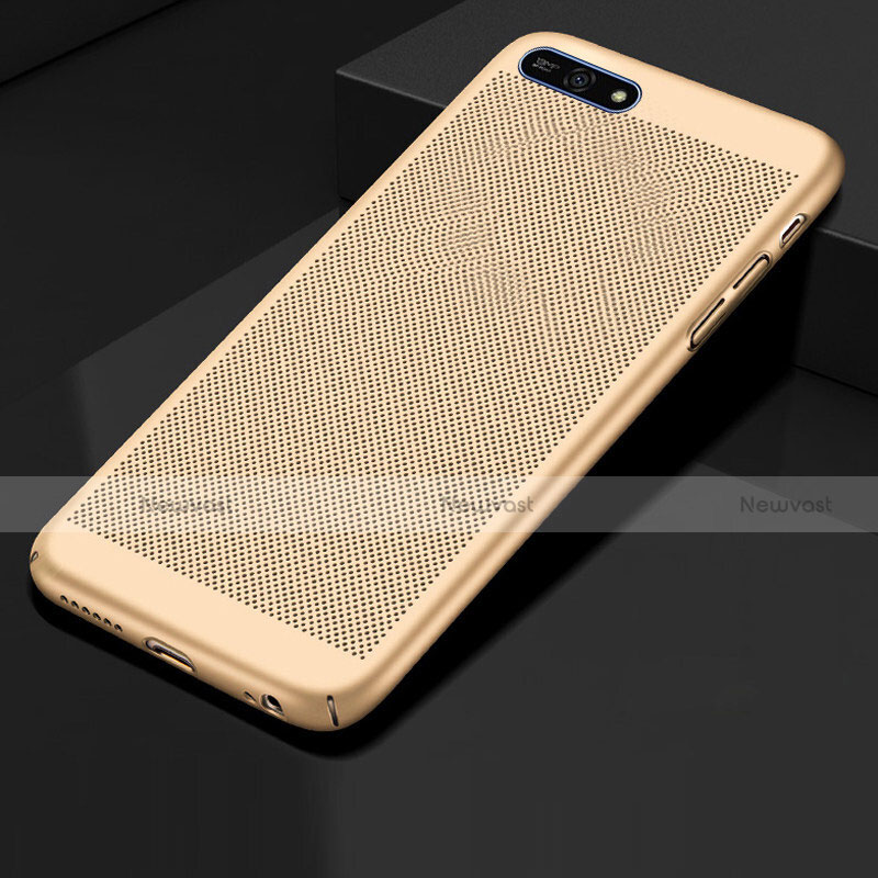 Mesh Hole Hard Rigid Snap On Case Cover for Huawei Honor 7A Gold