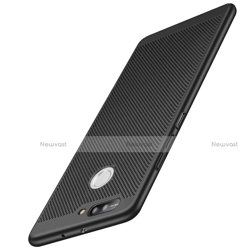 Mesh Hole Hard Rigid Snap On Case Cover for Huawei Honor 8 Pro Black