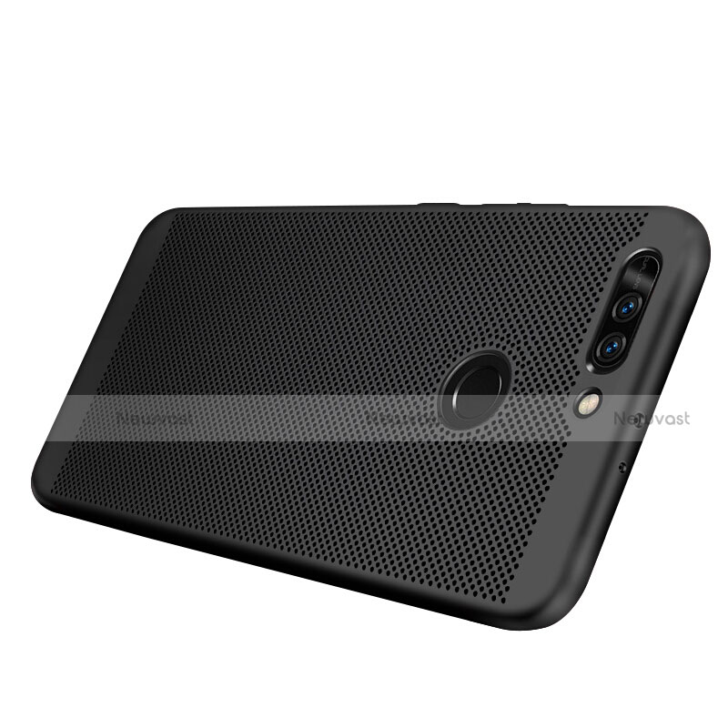 Mesh Hole Hard Rigid Snap On Case Cover for Huawei Honor 8 Pro Black