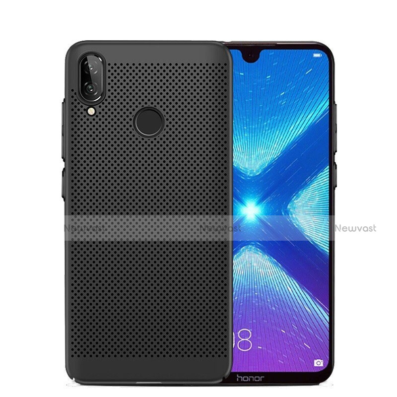 Mesh Hole Hard Rigid Snap On Case Cover for Huawei Honor 8X Black