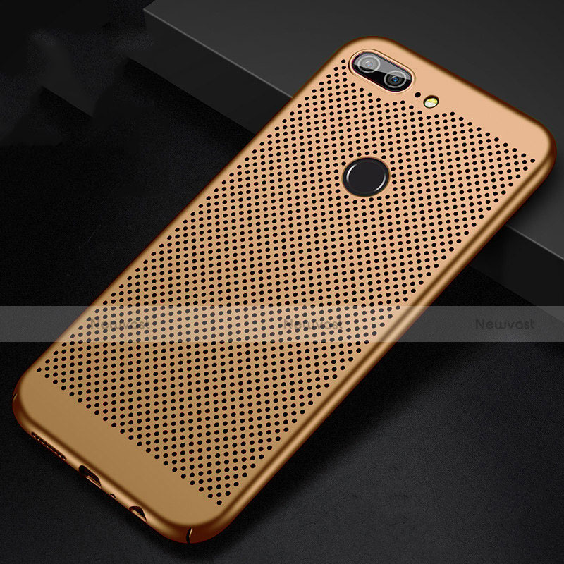 Mesh Hole Hard Rigid Snap On Case Cover for Huawei Honor 9 Lite Gold