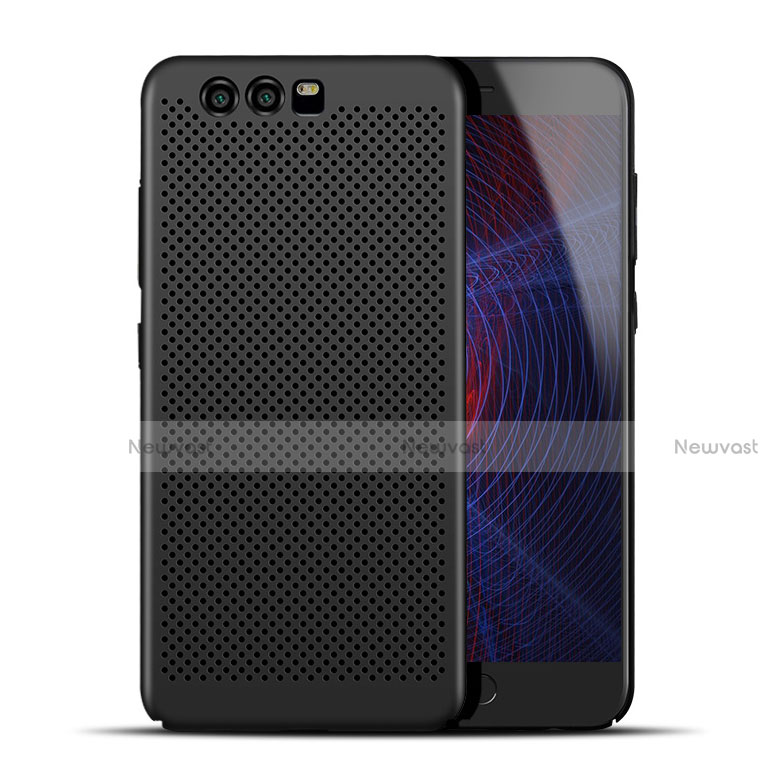Mesh Hole Hard Rigid Snap On Case Cover for Huawei Honor 9 Premium Black