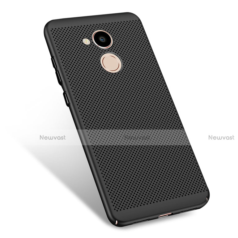 Mesh Hole Hard Rigid Snap On Case Cover for Huawei Honor V9 Play Black