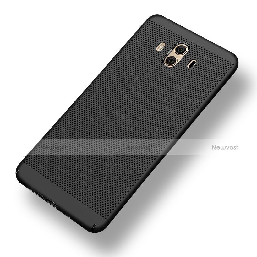 Mesh Hole Hard Rigid Snap On Case Cover for Huawei Mate 10 Black