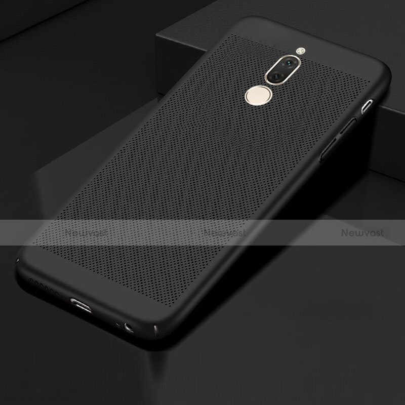 Mesh Hole Hard Rigid Snap On Case Cover for Huawei Mate 10 Lite Black