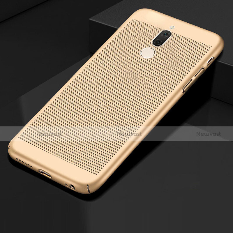 Mesh Hole Hard Rigid Snap On Case Cover for Huawei Mate 10 Lite Gold