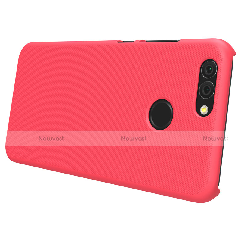 Mesh Hole Hard Rigid Snap On Case Cover for Huawei Nova 2 Plus Red