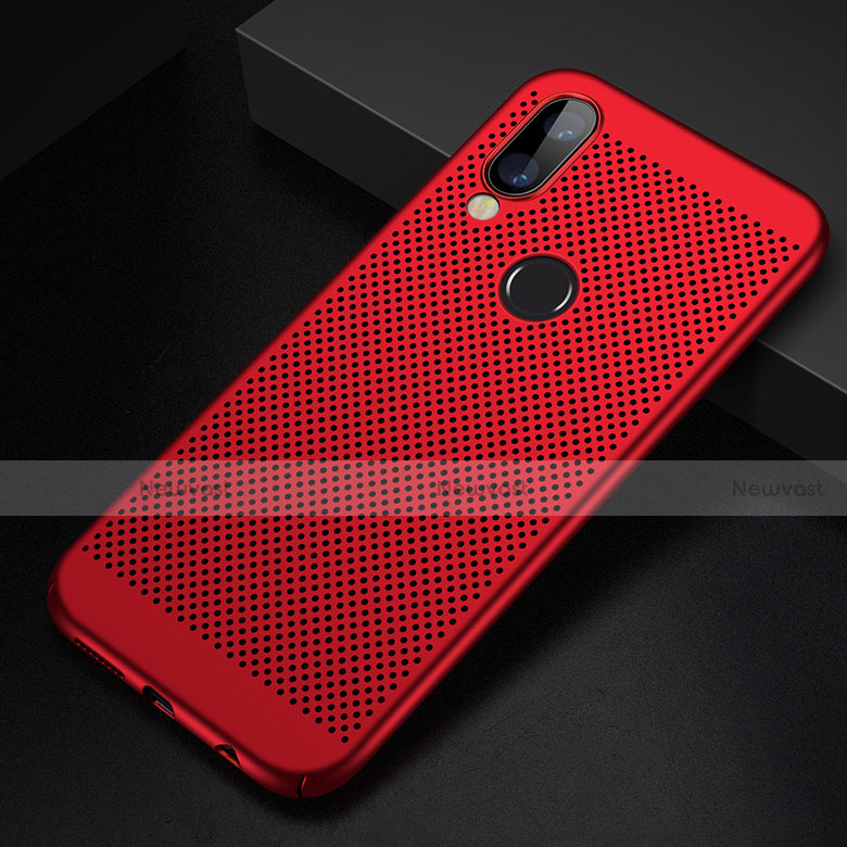 Mesh Hole Hard Rigid Snap On Case Cover for Huawei Nova 3e