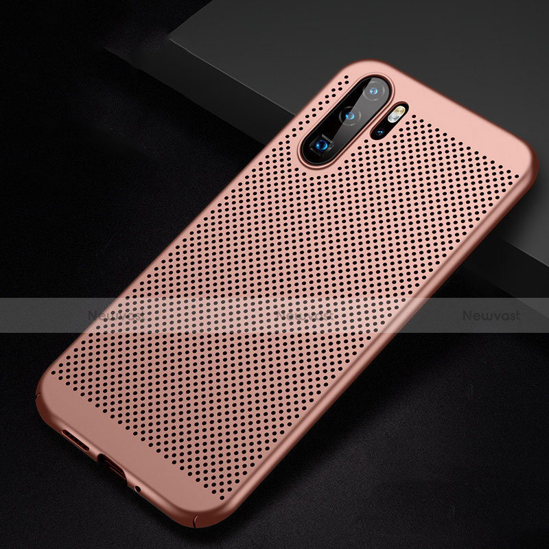 Mesh Hole Hard Rigid Snap On Case Cover for Huawei P30 Pro Rose Gold