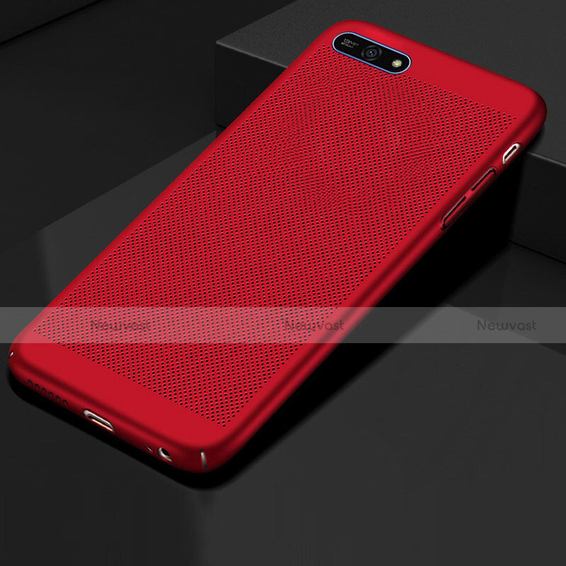 Mesh Hole Hard Rigid Snap On Case Cover for Huawei Y6 Prime (2018)