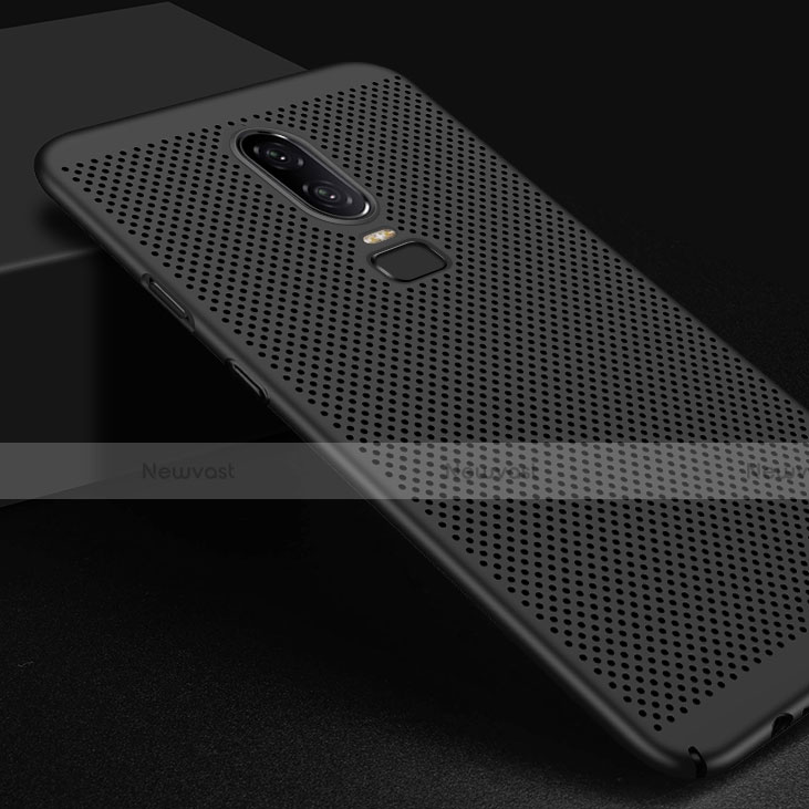 Mesh Hole Hard Rigid Snap On Case Cover for OnePlus 6T
