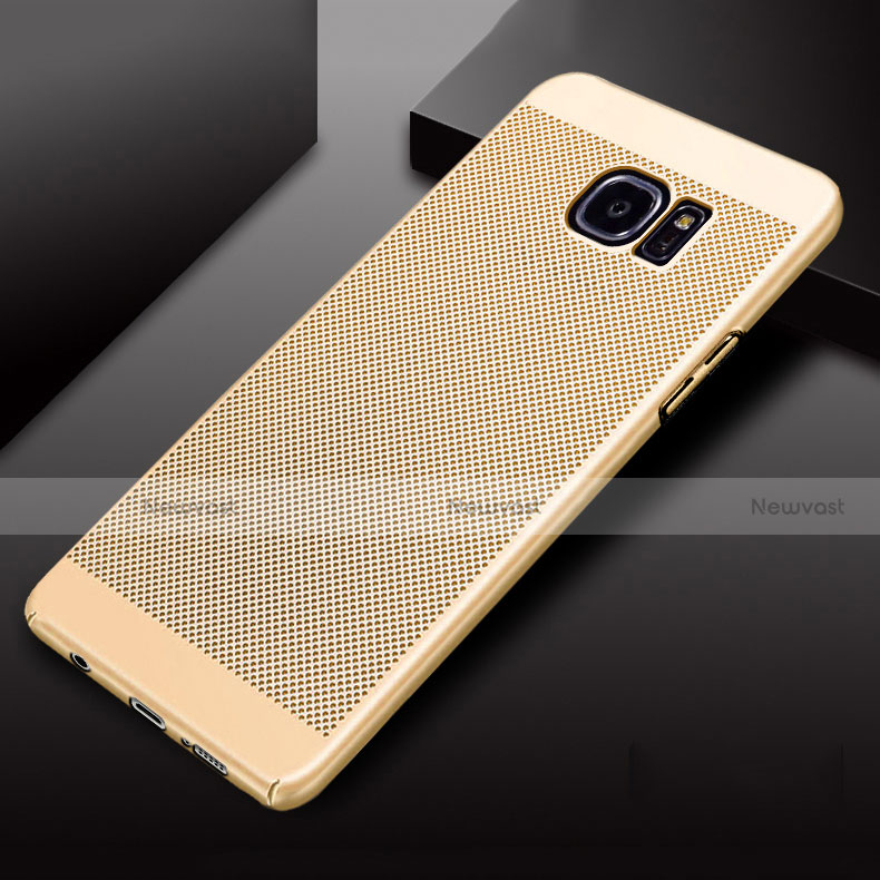 Mesh Hole Hard Rigid Snap On Case Cover for Samsung Galaxy S7 Edge G935F