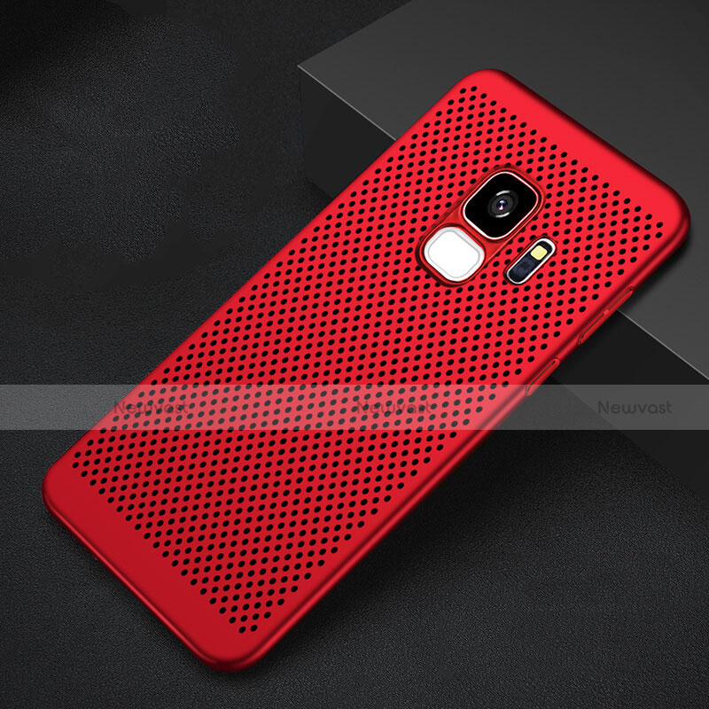 Mesh Hole Hard Rigid Snap On Case Cover for Samsung Galaxy S9