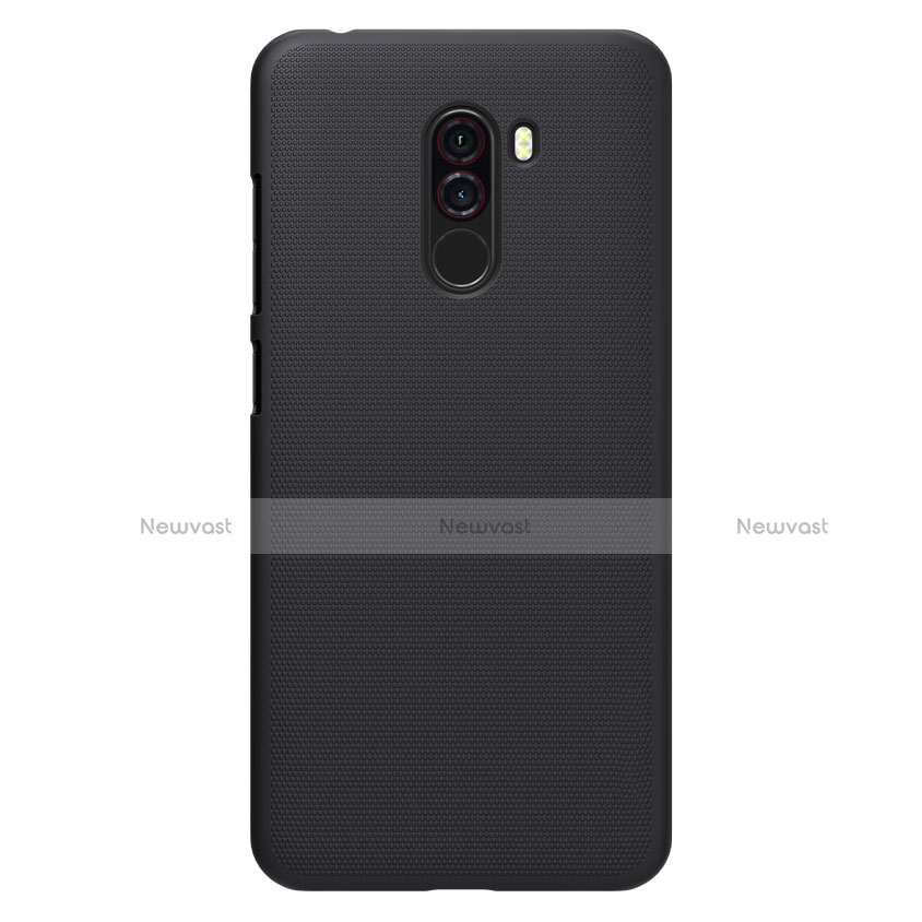 Mesh Hole Hard Rigid Snap On Case Cover for Xiaomi Pocophone F1 Black