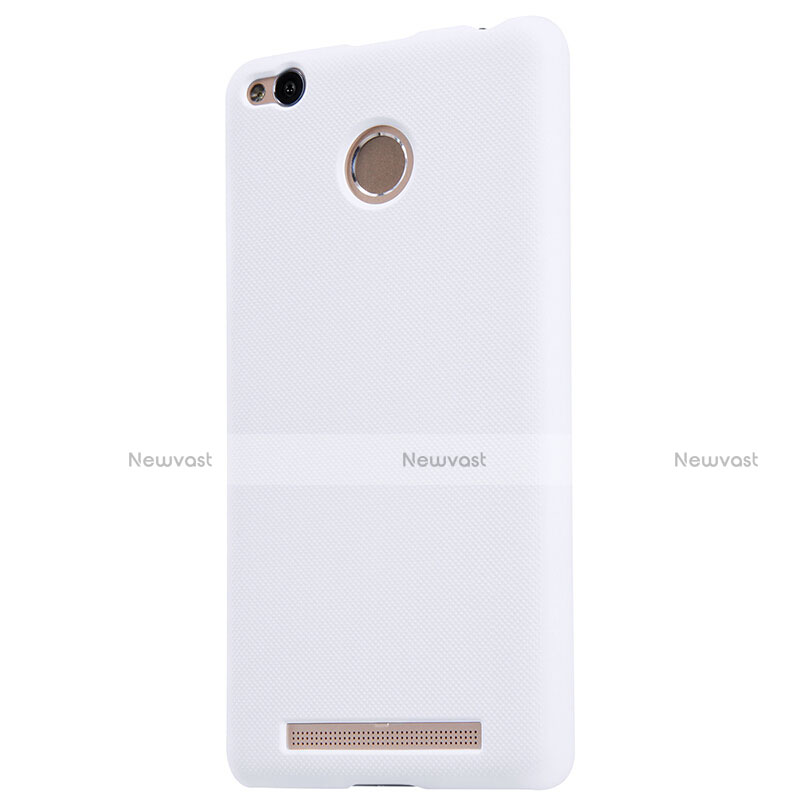 Mesh Hole Hard Rigid Snap On Case Cover for Xiaomi Redmi 3S White