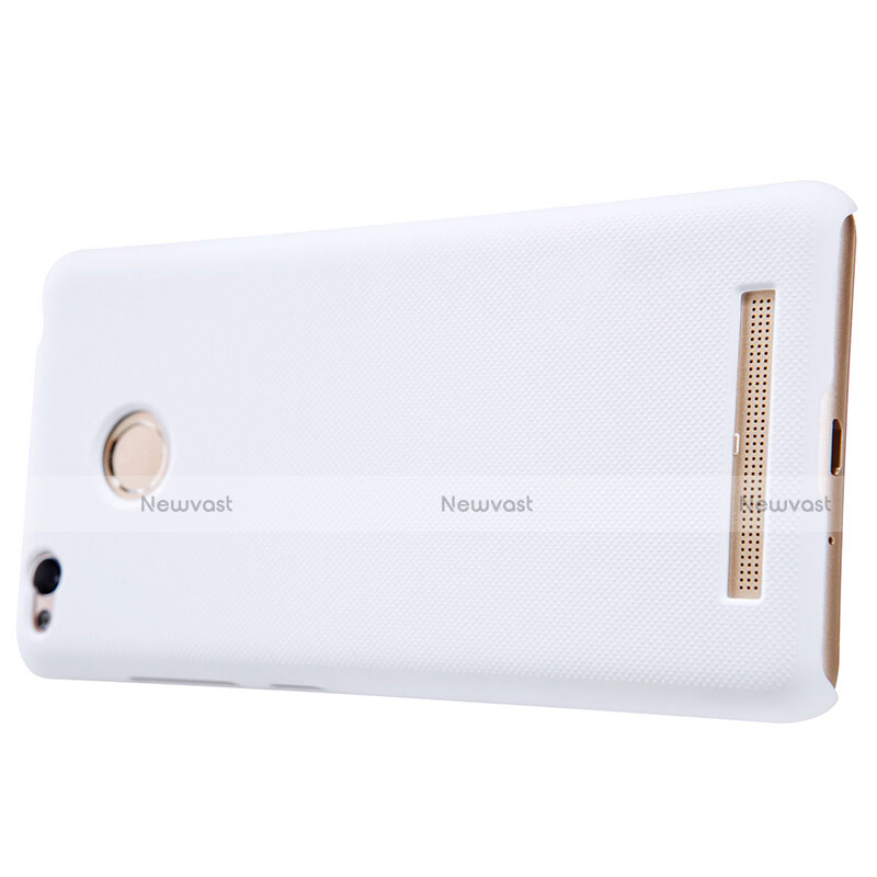 Mesh Hole Hard Rigid Snap On Case Cover for Xiaomi Redmi 3X White