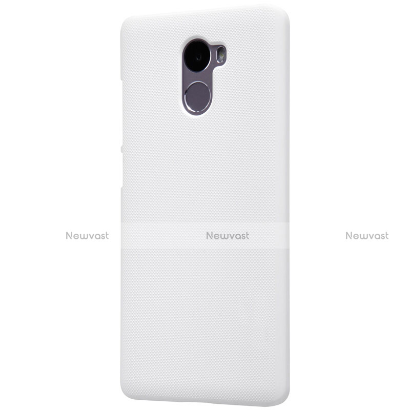 Mesh Hole Hard Rigid Snap On Case Cover for Xiaomi Redmi 4 Standard Edition White