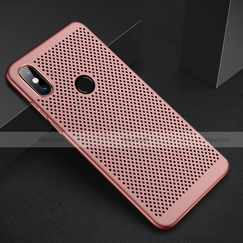 Mesh Hole Hard Rigid Snap On Case Cover for Xiaomi Redmi 6 Pro