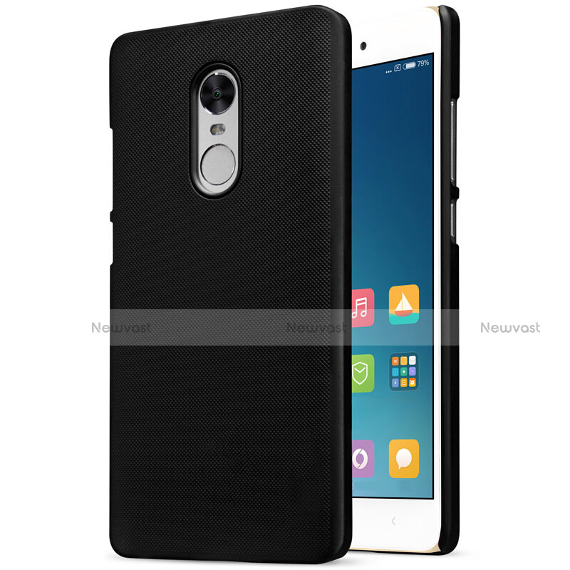 Mesh Hole Hard Rigid Snap On Case Cover for Xiaomi Redmi Note 4X Black