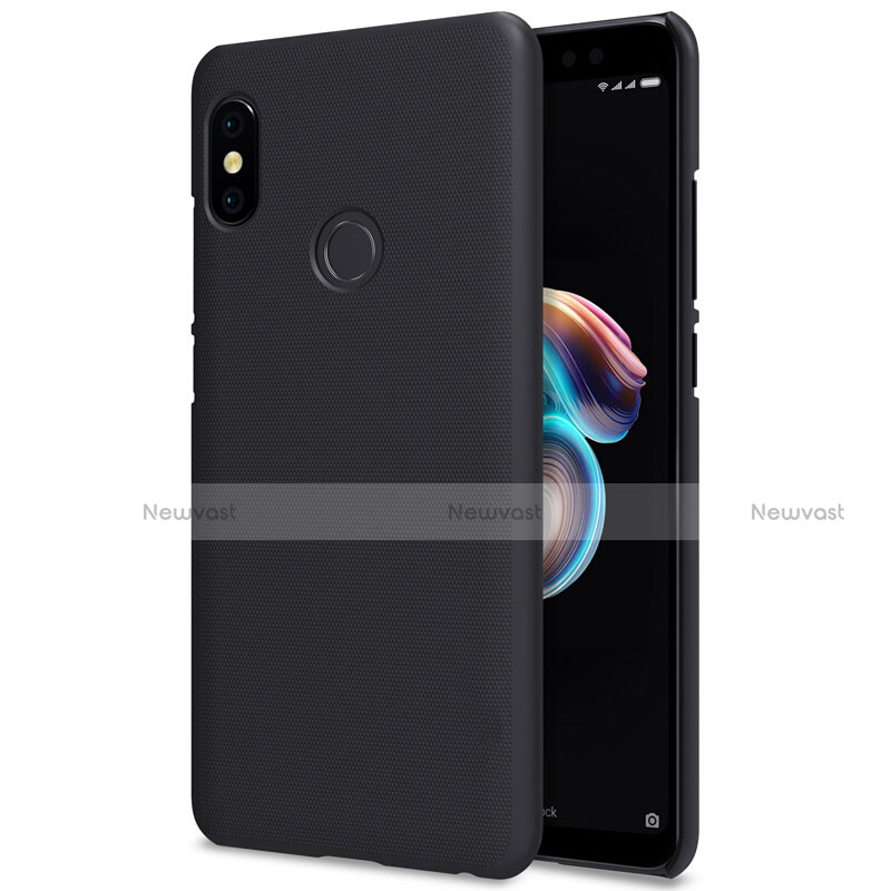 Mesh Hole Hard Rigid Snap On Case Cover for Xiaomi Redmi Note 5 AI Dual Camera Black