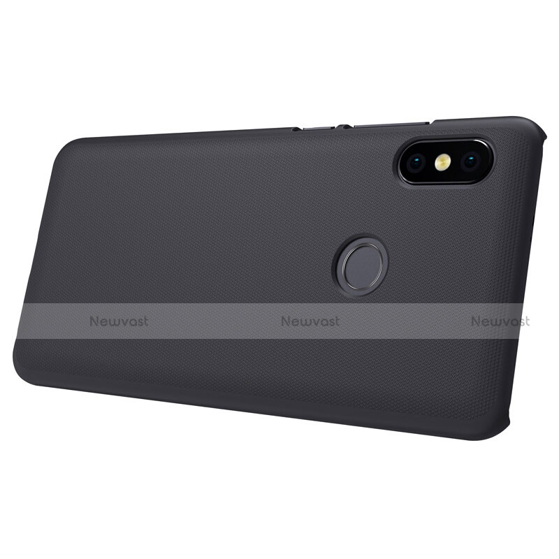 Mesh Hole Hard Rigid Snap On Case Cover for Xiaomi Redmi Note 5 AI Dual Camera Black