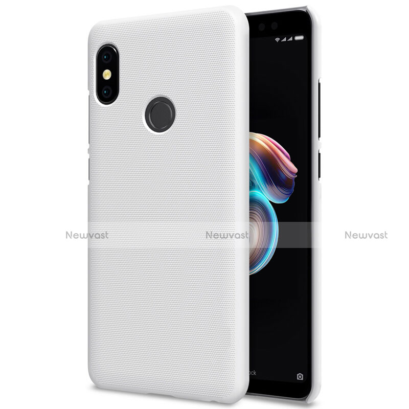 Mesh Hole Hard Rigid Snap On Case Cover for Xiaomi Redmi Note 5 AI Dual Camera White