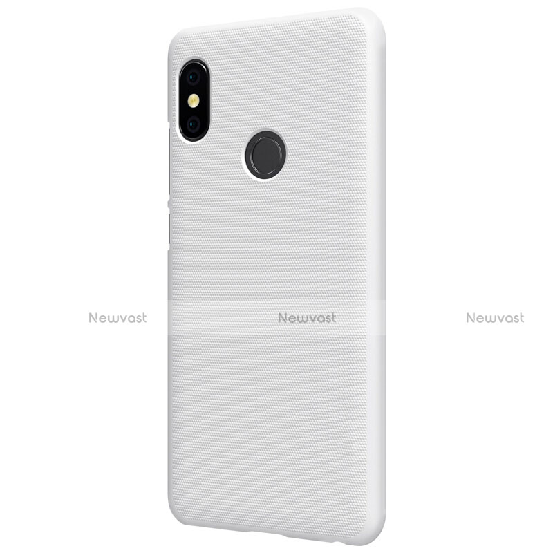 Mesh Hole Hard Rigid Snap On Case Cover for Xiaomi Redmi Note 5 AI Dual Camera White