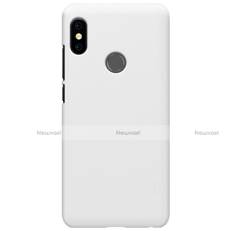 Mesh Hole Hard Rigid Snap On Case Cover for Xiaomi Redmi Note 5 AI Dual Camera White