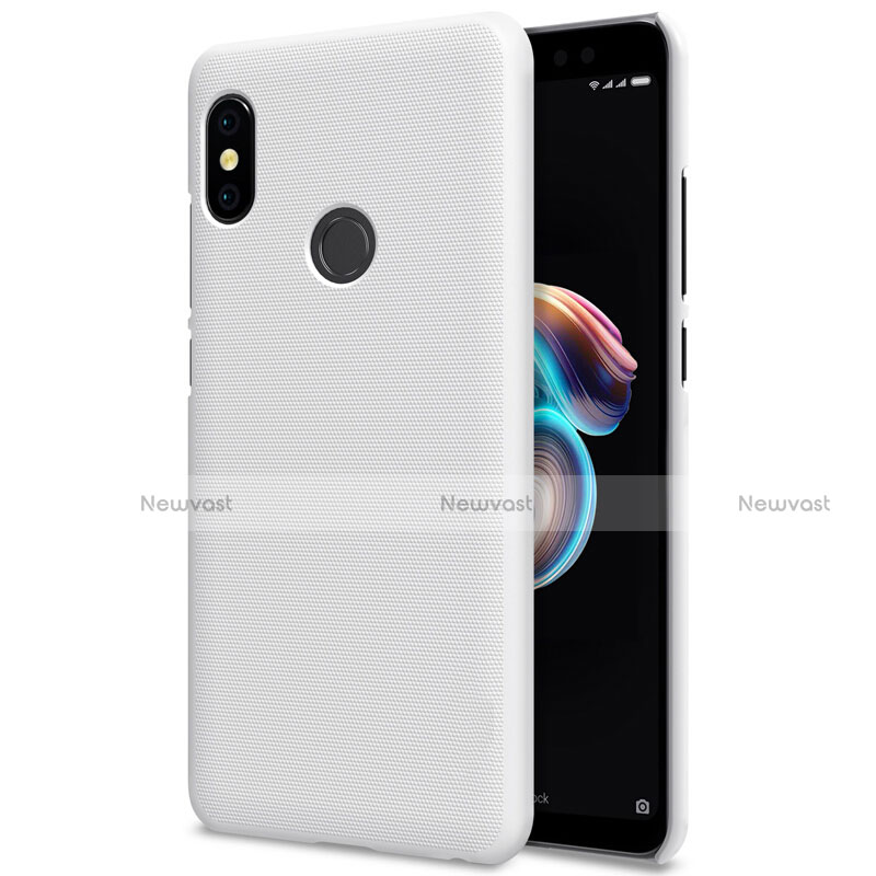 Mesh Hole Hard Rigid Snap On Case Cover for Xiaomi Redmi Note 5 Pro White