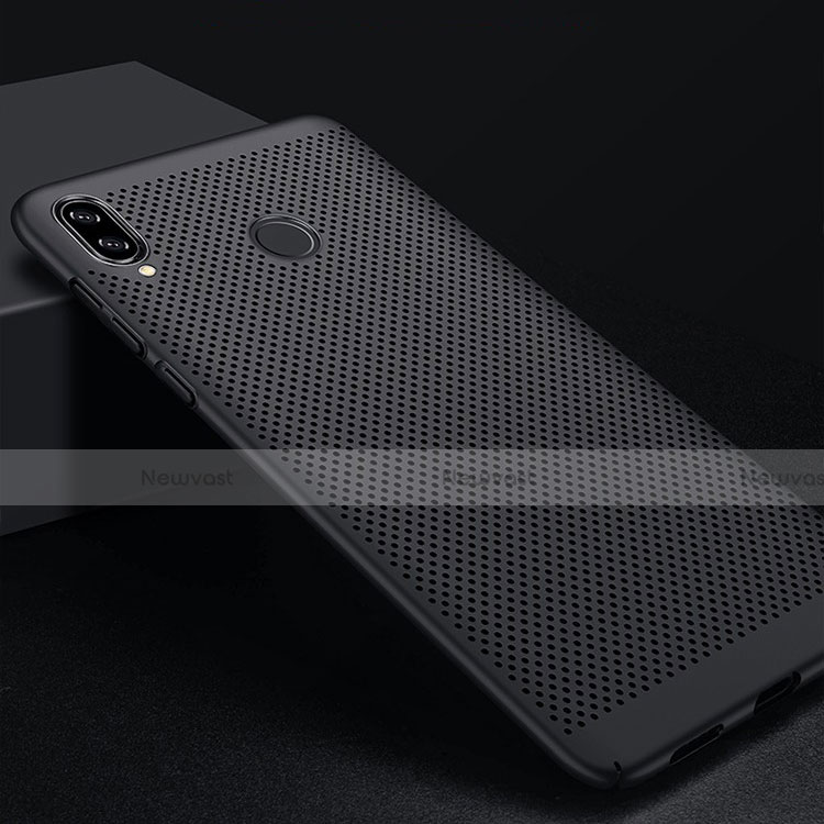 Mesh Hole Hard Rigid Snap On Case Cover for Xiaomi Redmi Note 7 Black