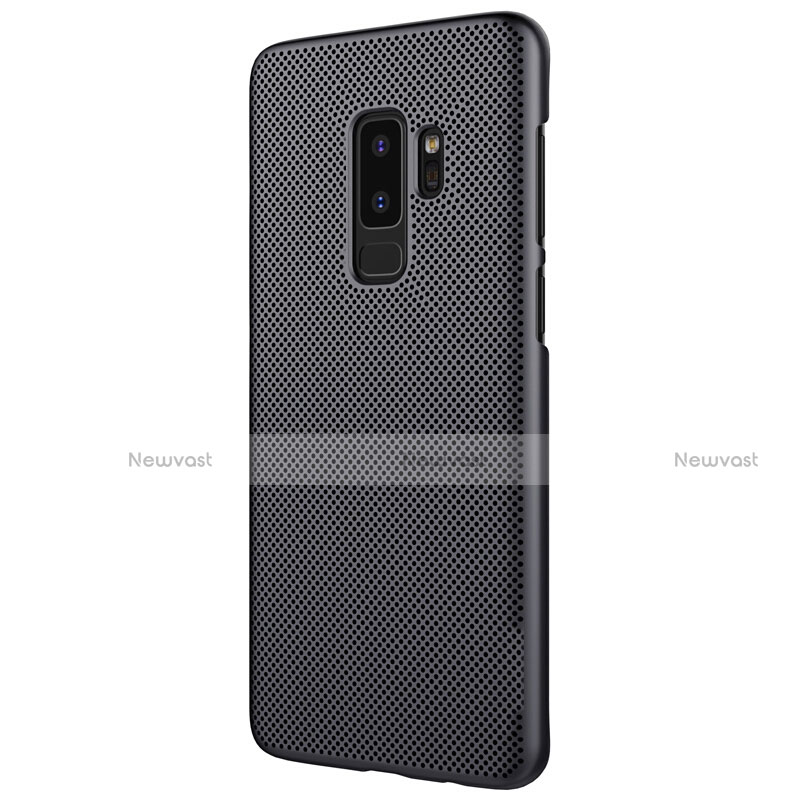 Mesh Hole Hard Rigid Snap On Case Cover M01 for Samsung Galaxy S9 Plus Black