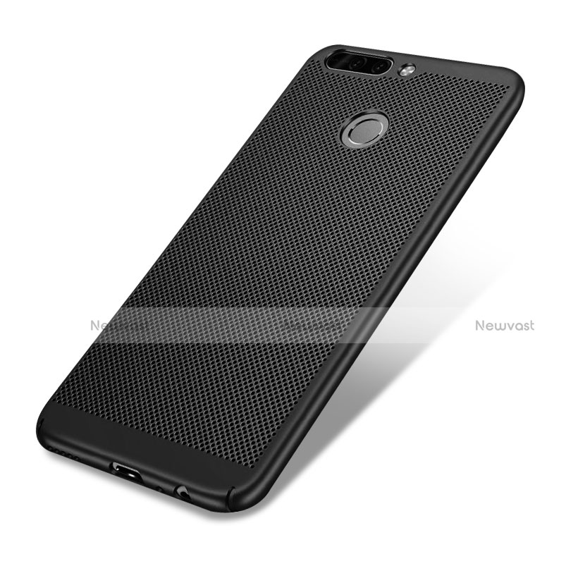 Mesh Hole Hard Rigid Snap On Case Cover W01 for Huawei Honor V9 Black
