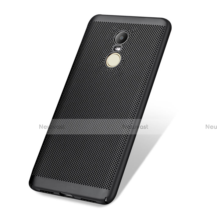 Mesh Hole Hard Rigid Snap On Case Cover W01 for Xiaomi Redmi Note 4X Black