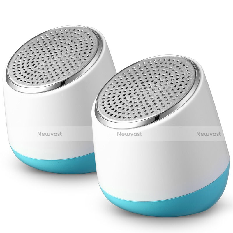 Mini Speaker Wired Portable Stereo Super Bass Loudspeaker S02 White