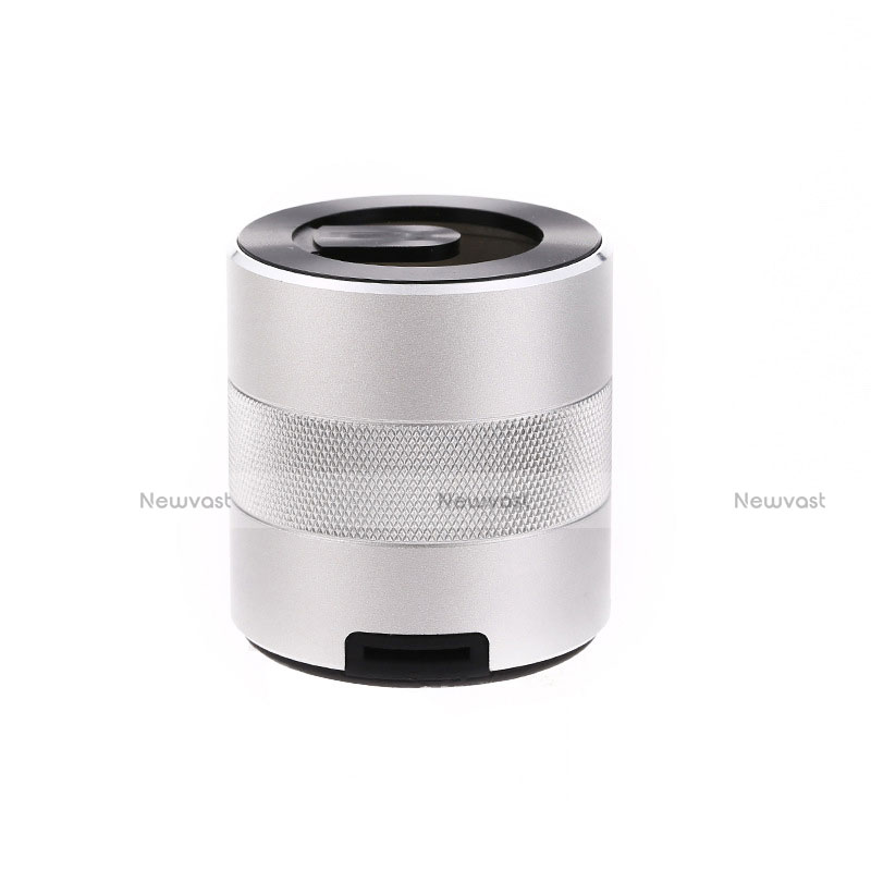 Mini Wireless Bluetooth Speaker Portable Stereo Super Bass Loudspeaker K09 Silver