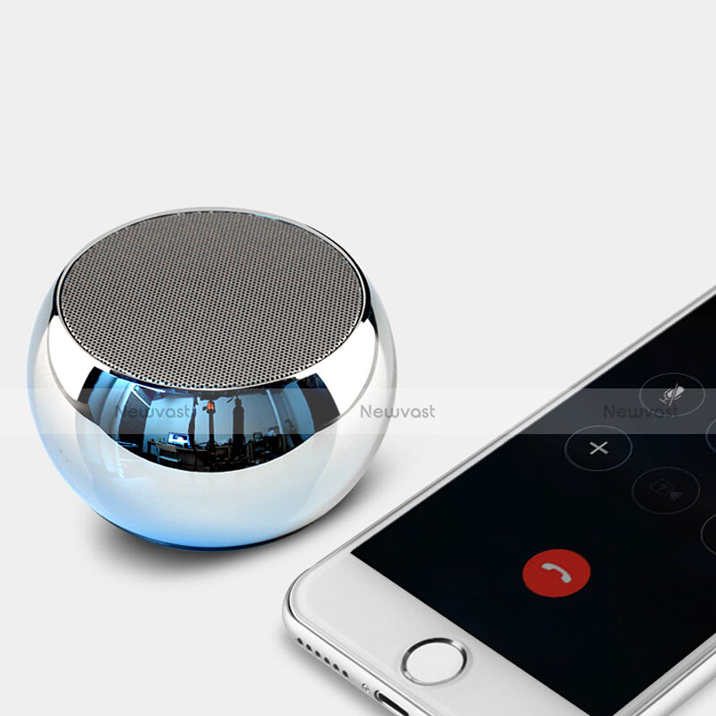 Mini Wireless Bluetooth Speaker Portable Stereo Super Bass Loudspeaker S03 Silver