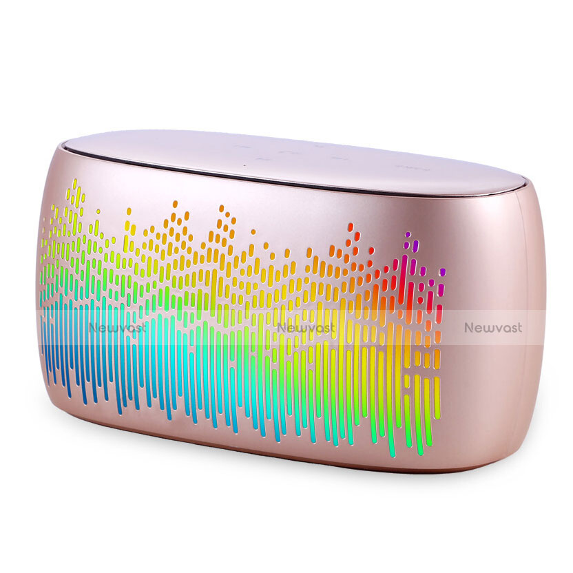 Mini Wireless Bluetooth Speaker Portable Stereo Super Bass Loudspeaker S06 Gold