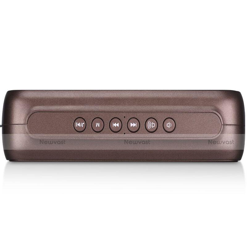 Mini Wireless Bluetooth Speaker Portable Stereo Super Bass Loudspeaker S09 Brown