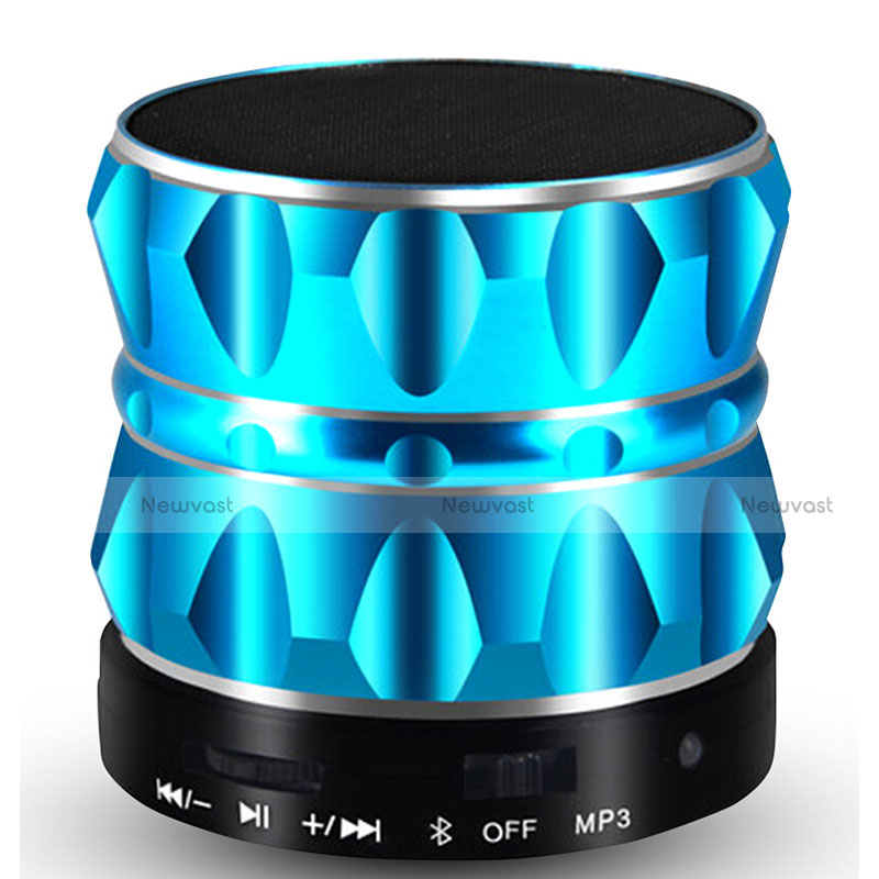 Mini Wireless Bluetooth Speaker Portable Stereo Super Bass Loudspeaker S13 Sky Blue