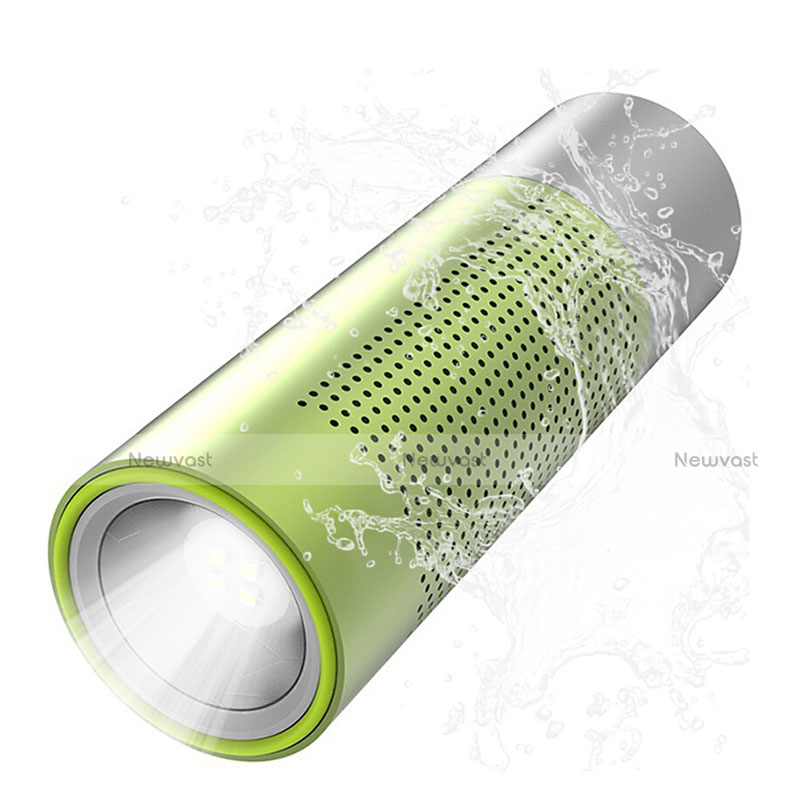 Mini Wireless Bluetooth Speaker Portable Stereo Super Bass Loudspeaker S15 Green