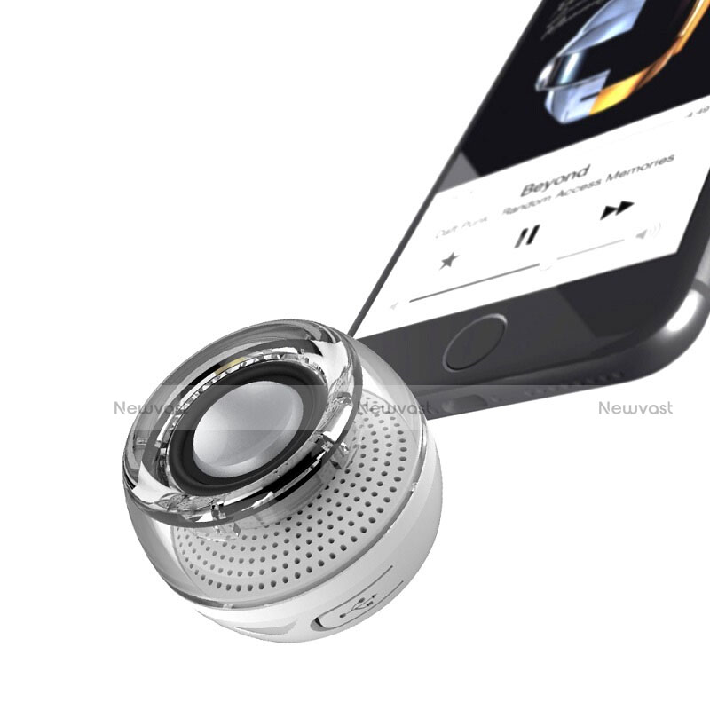 Mini Wireless Bluetooth Speaker Portable Stereo Super Bass Loudspeaker S28 Silver