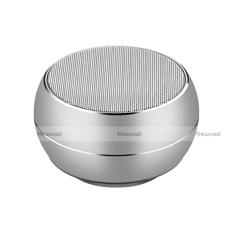 Mini Wireless Bluetooth Speaker Portable Stereo Super Bass Loudspeaker Silver