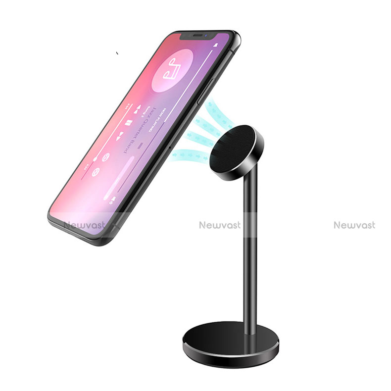 Mount Magnetic Smartphone Stand Cell Phone Holder for Desk Universal B05 Black