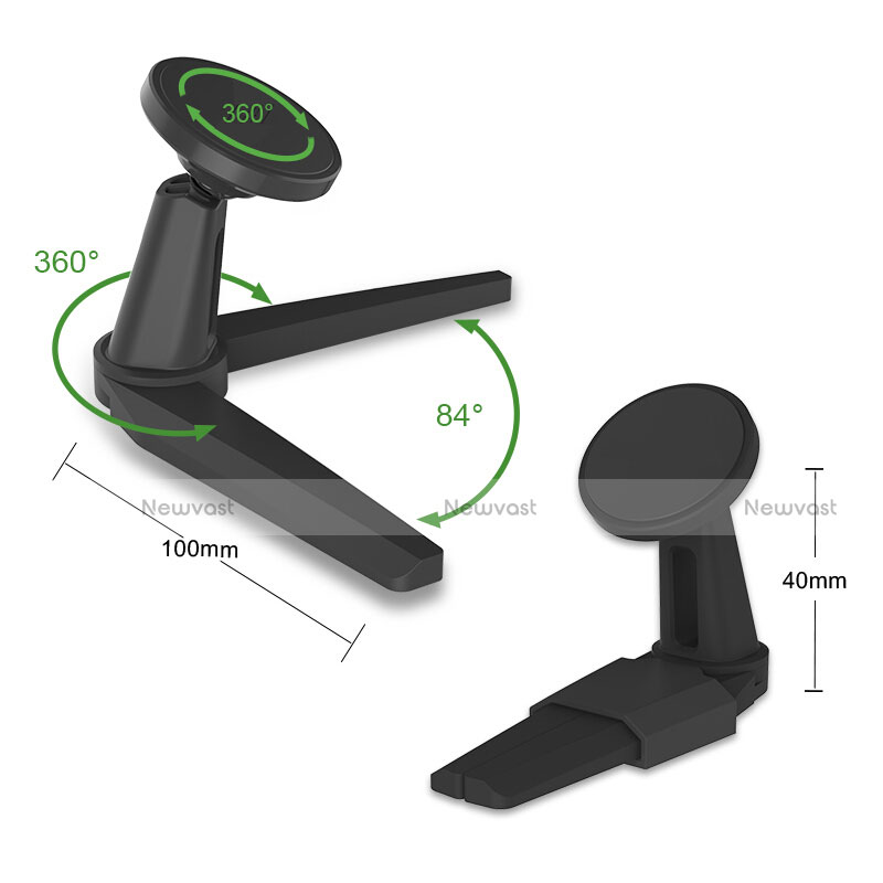 Mount Magnetic Smartphone Stand Cell Phone Holder for Desk Universal Black