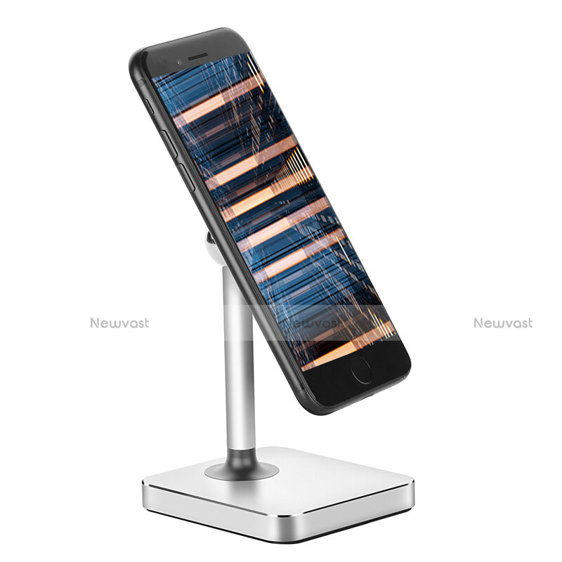 Mount Magnetic Smartphone Stand Cell Phone Holder for Desk Universal Silver