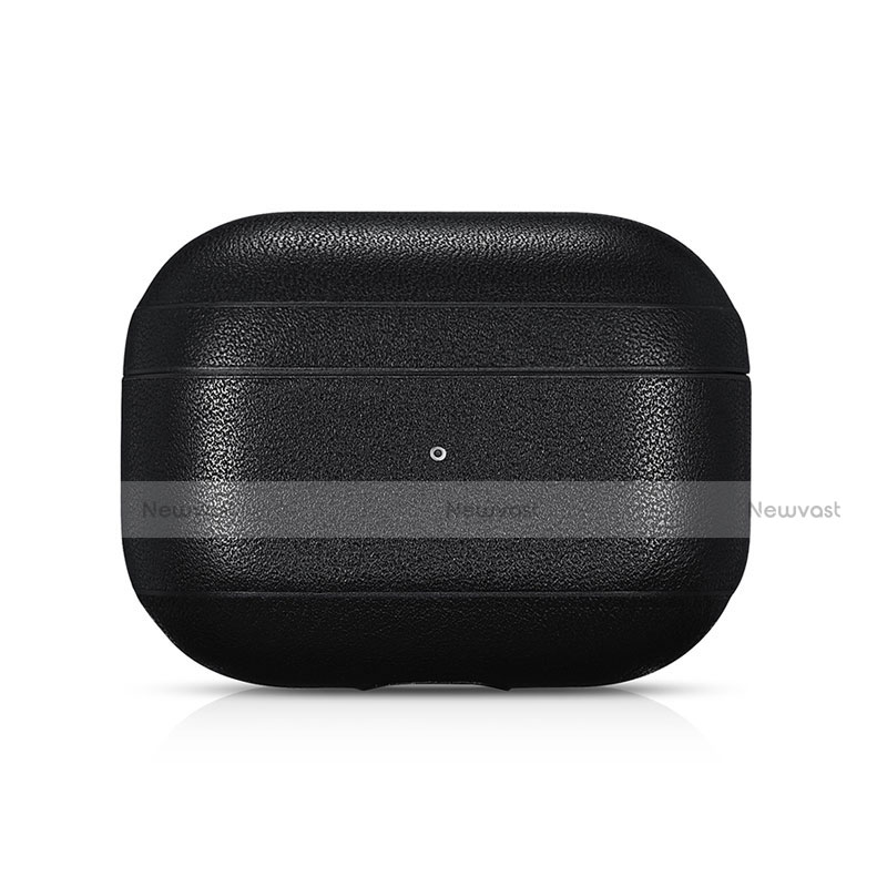 Protective Leather Case Skin for OnePlus AirPods Pro Charging Box for Apple AirPods Pro Black