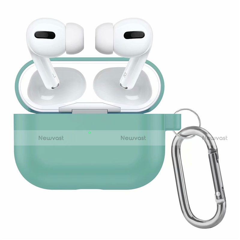 Protective Silicone Case Skin for OnePlus AirPods Pro Charging Box with Keychain